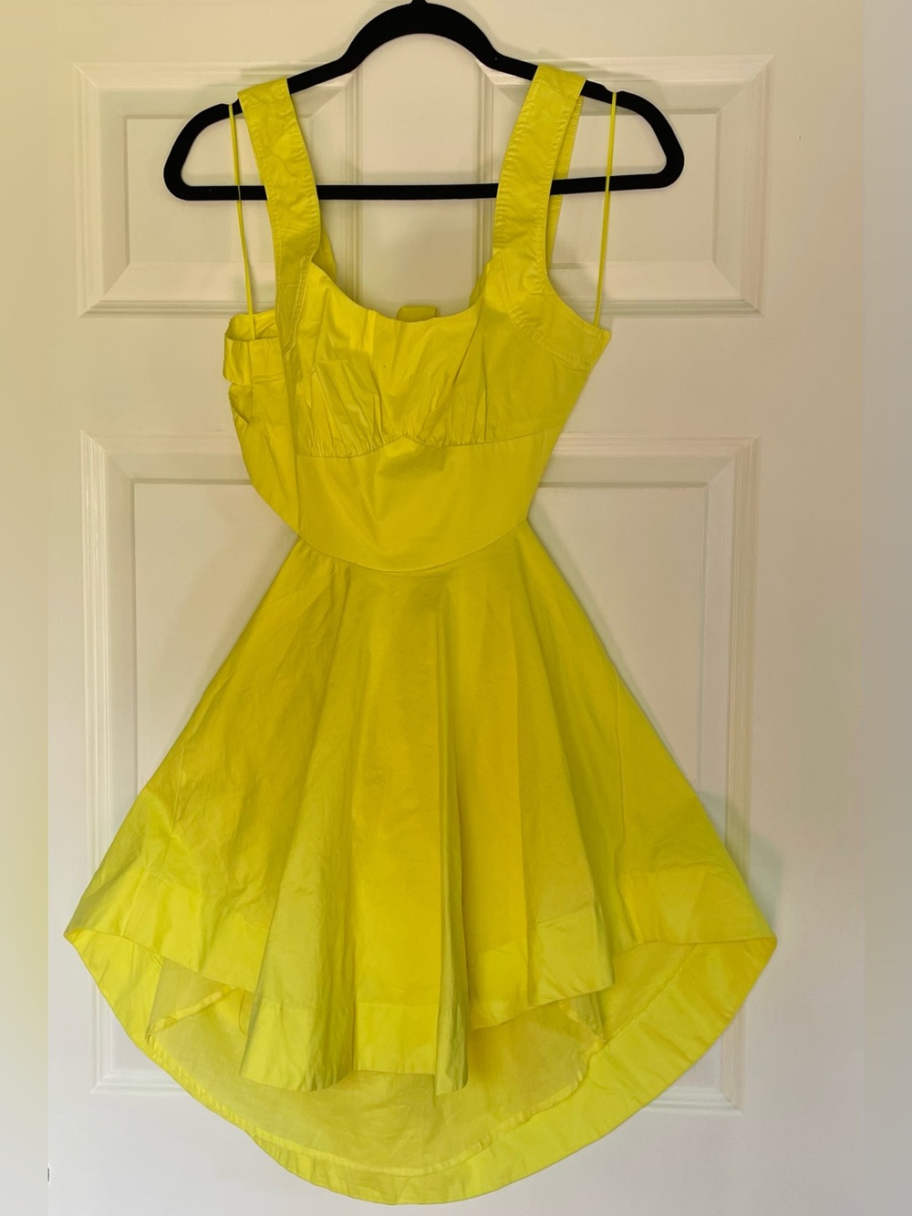 Bright Yellow Fit-and-Flare Dress